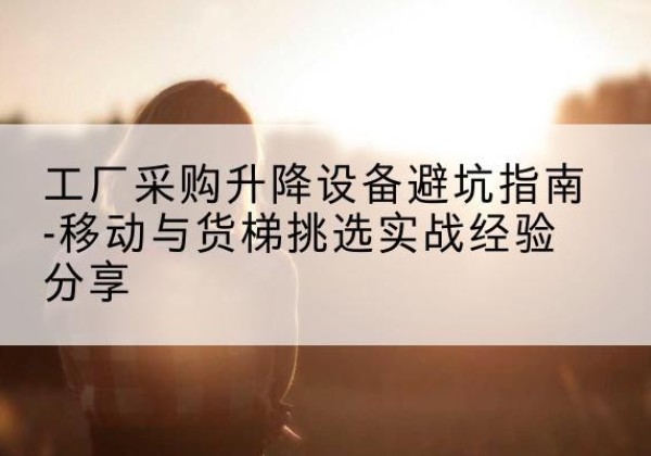 石泉移动式升降机怎么选-工厂采购升降设备避坑指南-移动与货梯挑选实战经验分享